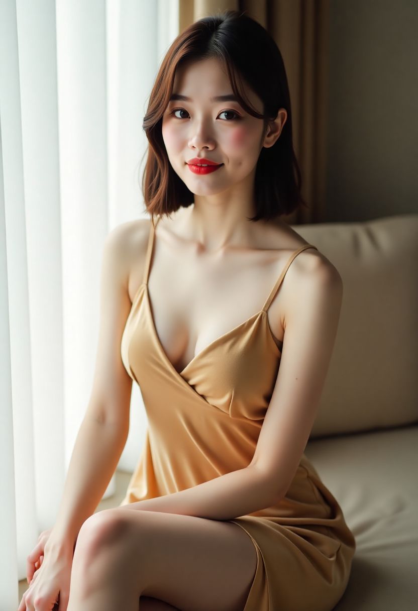 沈知夏在窗边排练的剧照